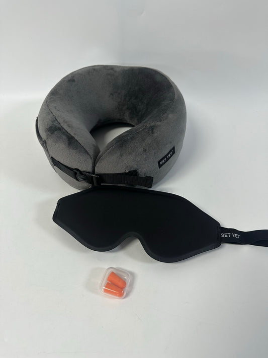 SET YET™ Sleep System — Neck Pillow + Eye Mask
